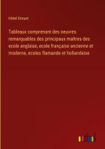 Tableaux comprenant des oeuvres remarquables des principaux maîtres des ecole anglaise, ecole française ancienne et moderne, ecoles flamande et hollan