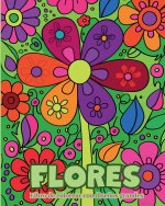 Flores - Libro de colorear con dise?os grandes