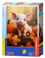 Puzzle 300el. Słodki jesienny prosiaczek