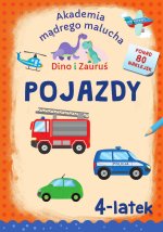 Akademia Mądrego Malucha. Dino i Zauruś 4-latek POJAZDY