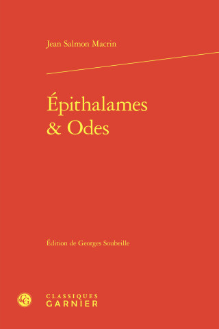 Epithalames et odes