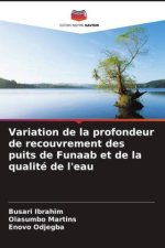 Variation de la profondeur de recouvrement des puits de Funaab et de la qualité de l'eau