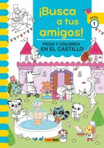 BUSCA AMIGOS CASTILLO PEGA Y COLOREA N1