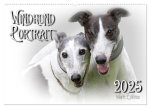 Windhund Portrait 2025 White Edition (Wandkalender 2025 DIN A2 quer), CALVENDO Monatskalender