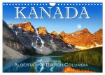 Kanada, Touristenziele in Alberta und British Columbia (Wandkalender 2025 DIN A4 quer), CALVENDO Monatskalender