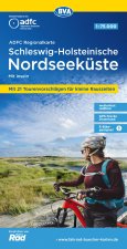 ADFC-Regionalkarte Schleswig-Holsteinische Nordseeküste mit Inseln, 1:75.000, mit Tagestourenvorschlägen, reiß- und wetterfest, E-Bike-geeignet, GPS-T