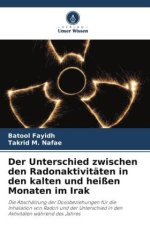 Der Unterschied zwischen den Radonaktivitäten in den kalten und heißen Monaten im Irak