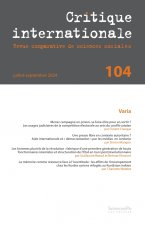 Critique Internationale 104