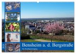 Bensheim a. d. Bergstraße - Ein Stadtspaziergang (Wandkalender 2025 DIN A2 quer), CALVENDO Monatskalender