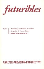 Futuribles 155, juin 1991. Formations, qualifications et carrières