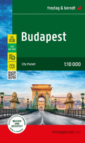 Budapest, Stadtplan 1:10.000, freytag & berndt