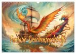 Fantasie-Drachensegelschiffe (Wandkalender 2025 DIN A3 quer), CALVENDO Monatskalender