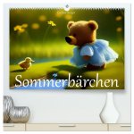 Sommerbärchen (hochwertiger Premium Wandkalender 2025 DIN A2 quer), Kunstdruck in Hochglanz