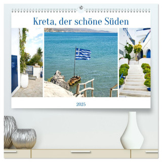 Kreta, der schöne Süden (hochwertiger Premium Wandkalender 2025 DIN A2 quer), Kunstdruck in Hochglanz