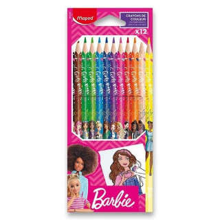 Maped Bezdďż˝evďż˝ pastelky Barbie 12ks
