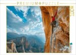 CALVENDO Puzzle Felsenfest: Leidenschaft im Aufstieg - Freeclimbing | 1000 Teile Lege-Größe 64x48cm Foto-Puzzle für glückliche Stunden