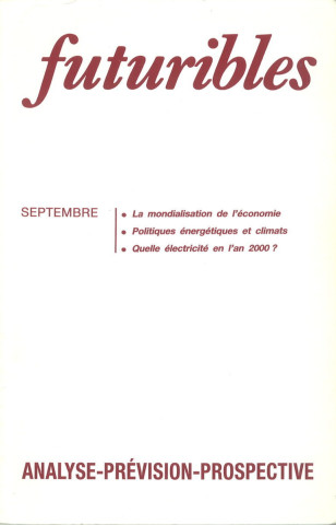 Futuribles 135, septembre 1989. La mondialisation de l'économie