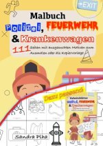 KitaFix Malbuch Polizei, Feuerwehr und Krankenwagen
