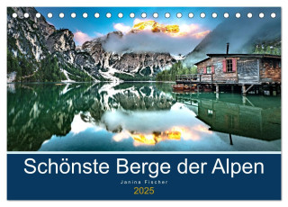 Schönste Berge der Alpen (Tischkalender 2025 DIN A5 quer), CALVENDO Monatskalender