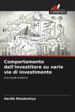 Comportamento dell'investitore su varie vie di investimento