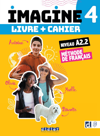 Imagine 4 A2.2 - Tout en un livre + cahier - 3 unités