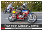 Faszination Oldtimer Motorrad - Momentaufnahmen vom Jochpass Memorial (Tischkalender 2025 DIN A5 quer), CALVENDO Monatskalender