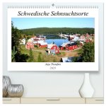 Schwedische Sehnsuchtsorte (hochwertiger Premium Wandkalender 2025 DIN A2 quer), Kunstdruck in Hochglanz
