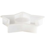 Silikon Gießform Teelichthalter Stern, 11,5 x 11 x 2 cm / Außenmaß Silikonform 12,4 x 12,4 x 2,2 cm