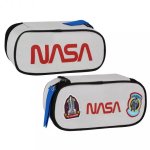 Piórnik saszetka owalna 1 zamek popielata. NASA.