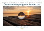 Sonnenuntergang am Ammersee (Tischkalender 2025 DIN A5 quer), CALVENDO Monatskalender