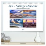 Sylt - Farbige Momente (hochwertiger Premium Wandkalender 2025 DIN A2 quer), Kunstdruck in Hochglanz