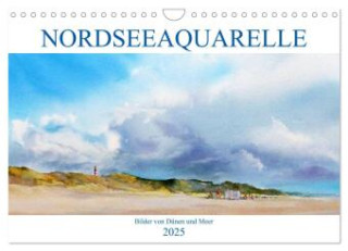 Nordseeaquarelle (Wandkalender 2025 DIN A4 quer), CALVENDO Monatskalender