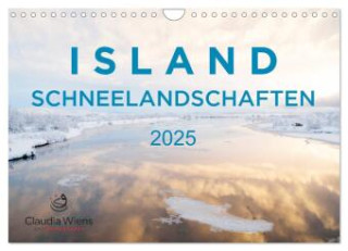 ISLAND - Schneelandschaften (Wandkalender 2025 DIN A4 quer), CALVENDO Monatskalender