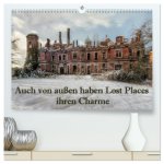 Auch von außen haben Lost Places ihren Charme (hochwertiger Premium Wandkalender 2025 DIN A2 quer), Kunstdruck in Hochglanz