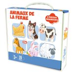 PUZZLE ANIMAUX DE LA FERME 6 EN 1 39 PIECES