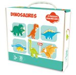PUZZLE DINOSAURES 6 EN 1 39 PIECES