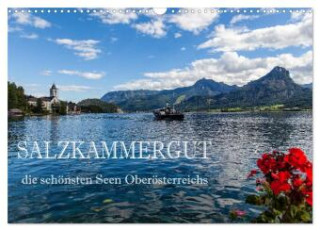 Salzkammergut - Die schönsten Seen Oberösterreichs (Wandkalender 2025 DIN A3 quer), CALVENDO Monatskalender