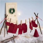 Wäsche, Mini-Kreativ-Set für Wichteltüre