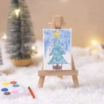 Malerei, Mini-Kreativ-Set für Wichteltüre