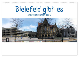 Bielefeld gibt es! Stadtpanoramen (Wandkalender 2025 DIN A2 quer), CALVENDO Monatskalender