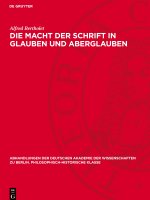 Die Macht der Schrift in Glauben und Aberglauben