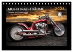Motorrad-Träume - Chopper und Custombikes (Tischkalender 2025 DIN A5 quer), CALVENDO Monatskalender