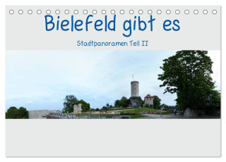 Bielefeld gibt es! Stadtpanoramen Teil 2 (Tischkalender 2025 DIN A5 quer), CALVENDO Monatskalender