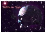 Welten der Nacht - Gothic und Dark Art (Wandkalender 2025 DIN A2 quer), CALVENDO Monatskalender