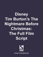 Disney Tim Burton's The Nightmare Before Christmas: The Full Film Script