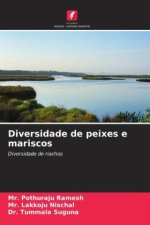 Diversidade de peixes e mariscos