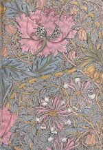 Morris Pink Honeysuckle (William Morris) Mini 12-month Day-at-a-time Hardback Dayplanner 2025 (Elastic Band Closure)