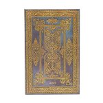 Blue Luxe (Luxe Design) Maxi 12-month Horizontal Hardback Dayplanner 2025 (Elastic Band Closure)