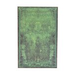Pacific Blue Bold (Old Leather Collection) Maxi 12-month Horizontal Hardback Dayplanner 2025 (Elastic Band Closure)
