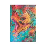 Humming Dragon (Android Jones Collection) Midi 12-month Horizontal Softcover Flexi Dayplanner 2025 (Elastic Band Closure)